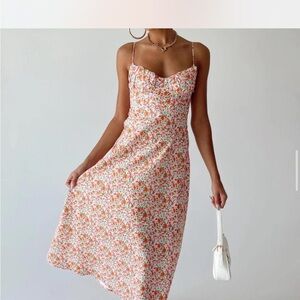 Princess Polly Multicolor Floral Midi Dress